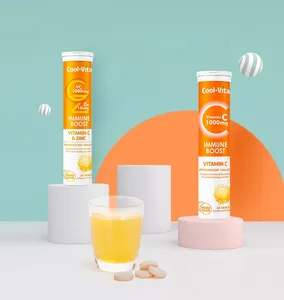 Tabletas masticables de vitamina C de marca privada con su logotipo