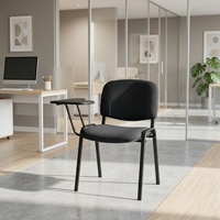 Chaises de formation avec tablette d'écriture, empilables, structure métallique, chaises de conférence pour visiteurs, pour réunions de bureau, événements et location