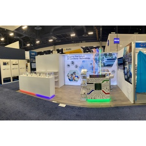 Stand <span class=keywords><strong>de</strong></span> Exhibición Comercial <span class=keywords><strong>de</strong></span> Aluminio Fácil <span class=keywords><strong>de</strong></span> Montar, Diseño Personalizado YOBOCS, 20x10 pies, Duradero, Ligero, con Certificación CE - Product Image 1