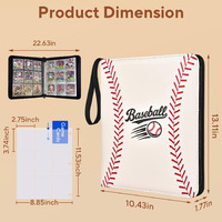 Fundas de Doble Cara de Material PU para Tarjetas Deportivas TCG, Patrón Personalizado con Logotipo, 4/9 Bolsillos, Carpeta para Colección de Tarjetas Coleccionables