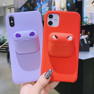 Free Sample 2 In 1 Waterproof Shockproof Cellphone Cover Silicone Phone Case for <span class=keywords><strong>Airpods</strong></span> Case for <span class=keywords><strong>Iphone</strong></span> <span class=keywords><strong>11</strong></span>/11pro/xs/12 Case - Product Image 1