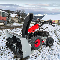 Souffleuse à neige rouge à engrenages complets JJZG haute efficacité 15HP, largeur de travail 110CM pour déneigement intensif, certifiée CE, personnalisable