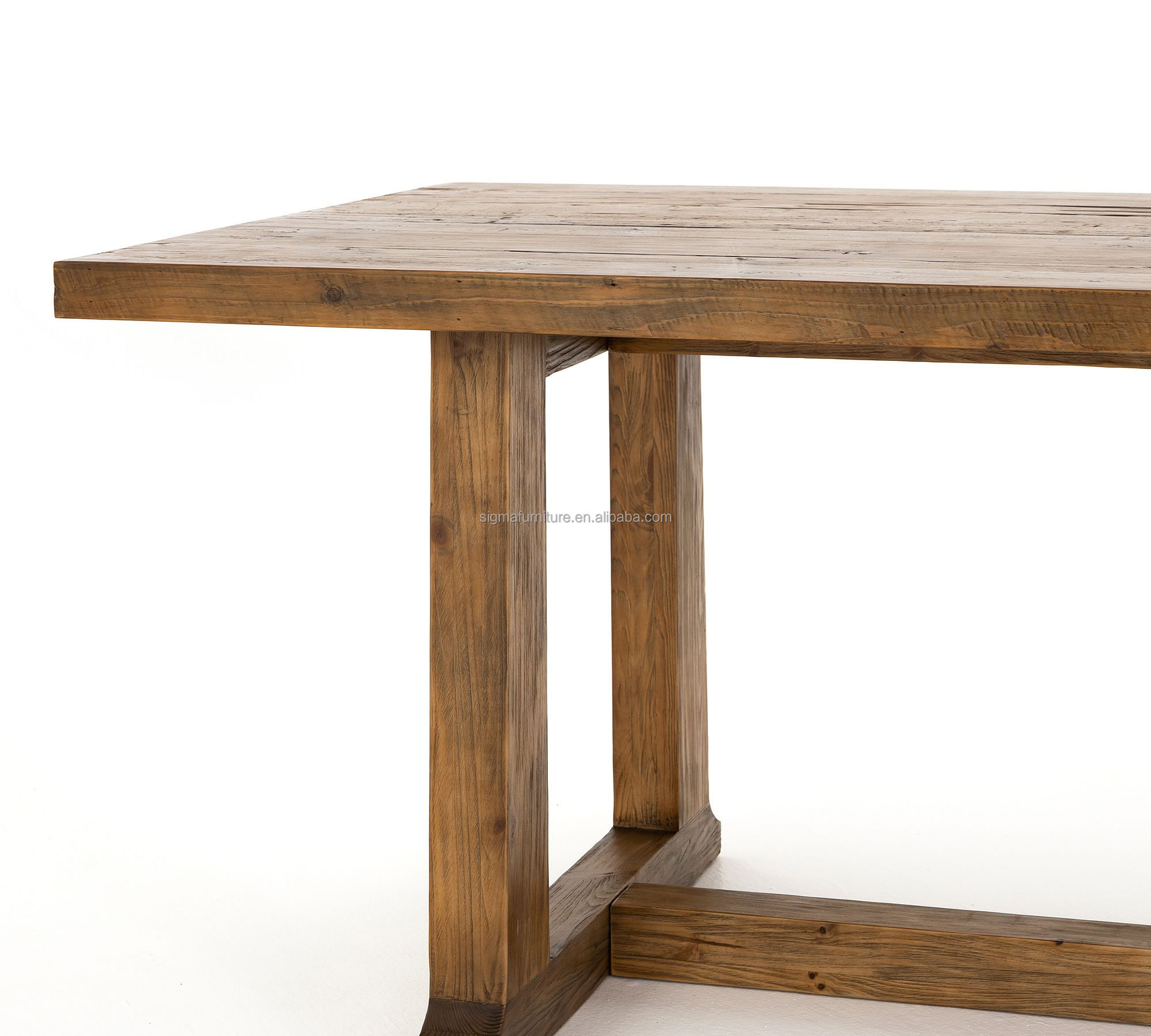 factory direct sale wooden farmhouse dining table rustic table garden dinner party food table