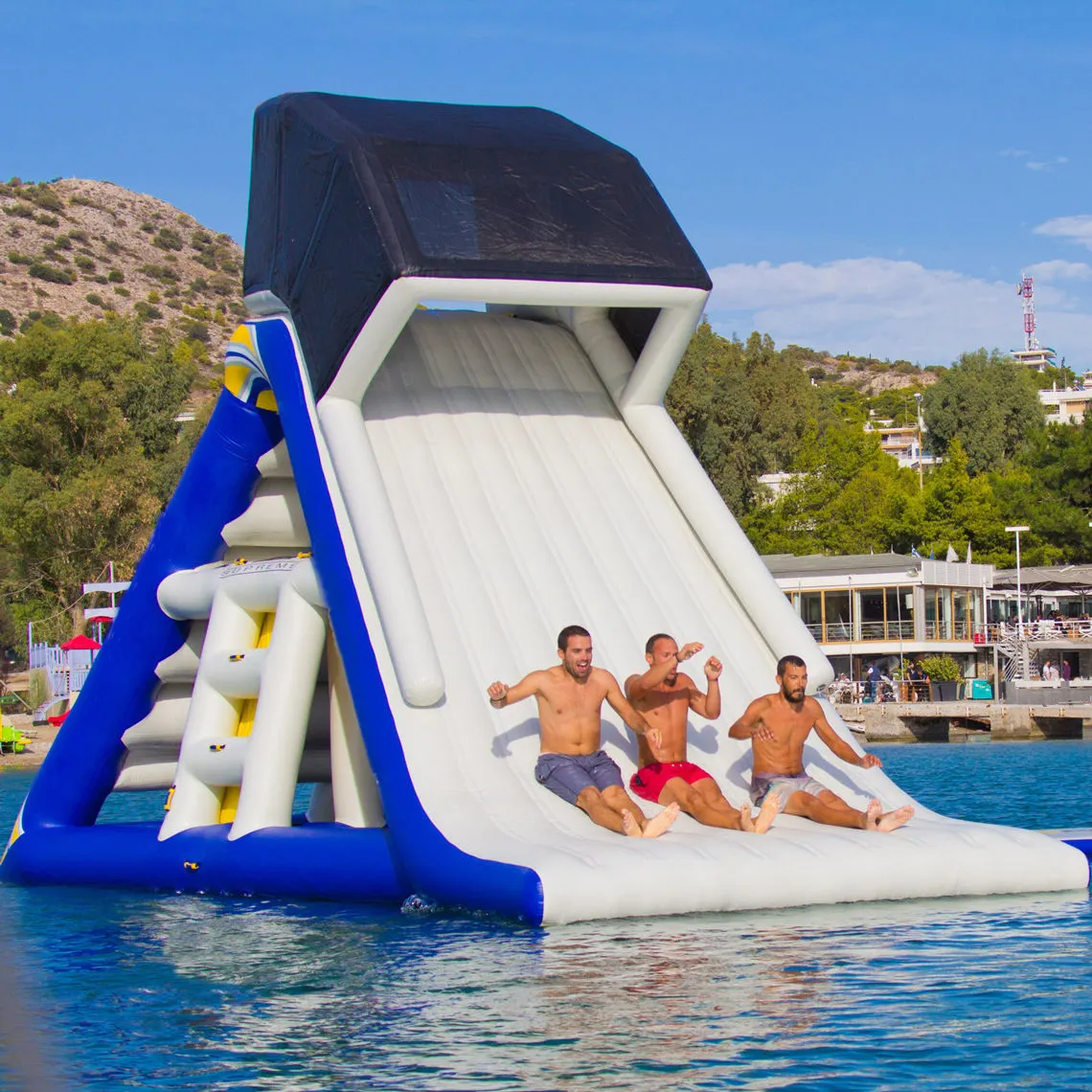 Erwachsene Sport Aqua Water Fun Park Aufblasbare Rutschen und Pool zum Verkauf Water Park Slide schwimmend für Lake Pool Sea