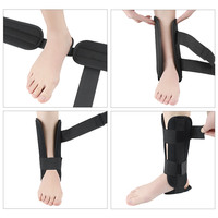 Attelle de cheville ajustable à fermeture auto-agrippante, légère, respirante, unisexe, avec support orthopédique en aluminium – Offre Spéciale