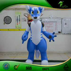 Hongyi Mascotte Gonfiabile a Forma di <span class=keywords><strong>Lupo</strong></span> Sexy, Husky Gonfiabile a Grandezza Naturale, Animale Gonfiabile Sonoro - Product Image 1