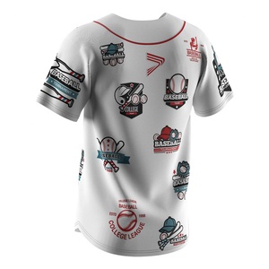 เสื้อเบสบอลน้ำหนักเบาประสิทธิภาพสูง แบบสั่งทำพิเศษสำหรับทีม สำหรับการแข่งขันและการฝึกซ้อม เสื้อซอฟต์บอล - Product Image 2