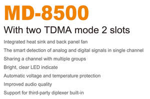 Untuk TYT MD-8500 Repeater jaringan nirkabel DMR genggam 50W/25W stasiun pangkalan Radio Digital dapat dipilih TDMA 2 slot waktu amatir - Product Image 3