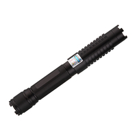 Pointeur laser bleu portatif rechargeable à mise au point réglable avec lentille à motif unique pour marquage de terrain