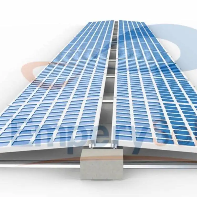 Customized east west romania k2 flat roof solar mounting panel brackets system