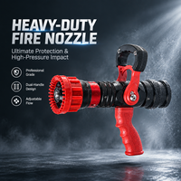 Vente directe usine – Lance-incendie portable en alliage d'aluminium, flexible et durable, avec poignée pistolet et raccord BS 2 pouces/2,5 pouces pour la lutte contre les incendies