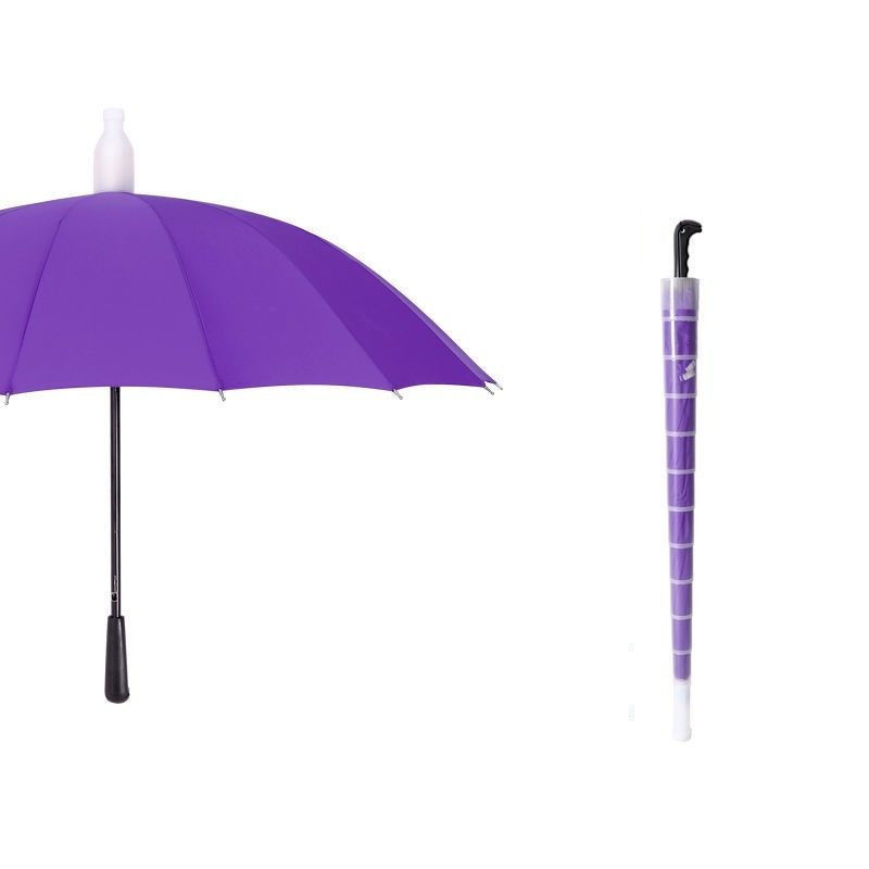 poignée droite violette de grande taille