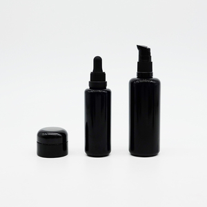 Sérum Bad Light Block 30ML UV Noir <span class=keywords><strong>Violet</strong></span> Bouteilles en verre d'huile essentielle avec compte-gouttes pour l'huile de sérum de soin de la peau - Product Image 4