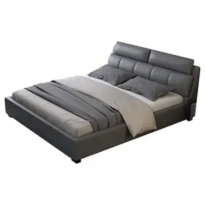 현대 작풍 침실 가구 다기능 저장 임금 특대 가죽 침대 CELB009