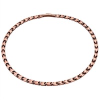 Collier chaîne en cuivre pur à 99,99 % pour hommes et femmes, chaînes magnétiques tendance