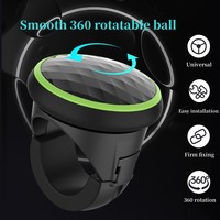Penjualan Panas Universal Smooth 360 Rotated ABS Premium Silicone Finish Luxury Interior Kits Car Steering Wheel Spinner Knob Cocok untuk Semua