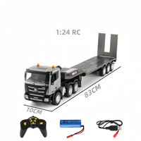 Camion à plateau RC Huina 1318 1/24 2,4 GHz Télécommande Construction Camion à plateau RC Jouets pour enfants