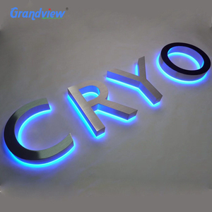 Letrero de Canal con Letras 3D Acrílicas Retroiluminadas de Lujo, LED de Alto Brillo, Logotipo con Baño Electrolítico Dorado, para Edificios y Empresas - Product Image 2