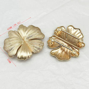 Nuevo Anillo <span class=keywords><strong>de</strong></span> Metal Dorado con Forma <span class=keywords><strong>de</strong></span> Flor y <span class=keywords><strong>Caracol</strong></span>, Estilo Europeo Americano, para Ropa, Cierre Decorativo, Hebilla <span class=keywords><strong>de</strong></span> Conexión para Tirantes <span class=keywords><strong>de</strong></span> Bikini - Product Image 4