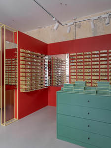 Exhibidores de Gafas Personalizados para Tiendas, Diseño de Interiores, Color Personalizado, Exhibidores Ópticos con Iluminación LED, Resistentes - Product Image 2