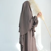 2025 nouveau Design modeste Abaya ensemble prière gratuite deux pièces maman musulmane robe d'allaitement Eid vêtements islamiques