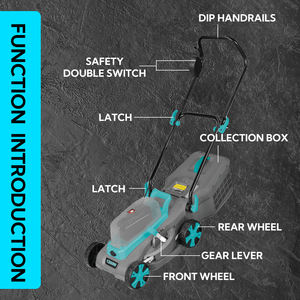 Новый дизайн, ручная газонокосилка 1,2 кВт, 3000 об./мин., профессиональная электрическая газонокосилка - Product Image 5