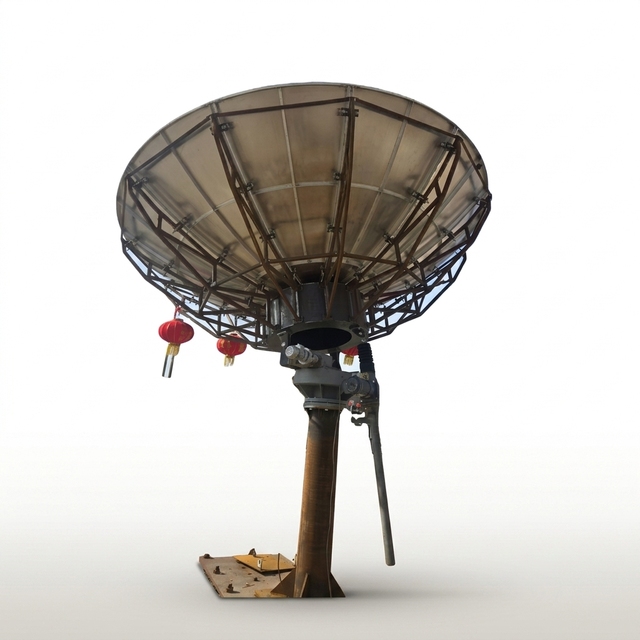 Solid Reflector Prime Focus Antenna Outdoor Ground Station Satellite Dish Large Diameter Professional VSAT Telecom Antenna