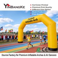 Arche gonflable publicitaire extérieure avec souffleur d'air pour événements sportifs, célébrations, promotions, directement de l'usine, conception gratuite