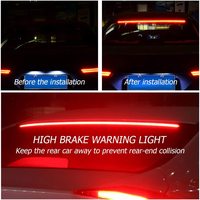 Bande lumineuse LED de freinage supplémentaire BRAD pour voiture, feu arrière de freinage, troisième feu stop, feu stop surélevé, feux de freinage de voiture