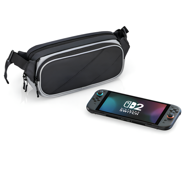 For Nintendo Switch 2 Storage Bag for OLED Game Console Crossbody & Shoulder Bag for Rog Ally PS Portal with PU Material