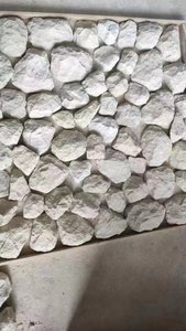 Tự nhiên chia lỏng đá phải đối mặt với hình dạng vuông bằng đá sa thạch trắng lâu đài gờ đá cho tường ốp - Product Image 2