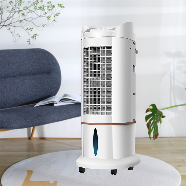 Portable Tower Air Cooler Fan with Remote Control Energy Saving AC Power Humidifier & Purifier Plastic Material