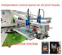 DGRuida entièrement automatique 6 couleurs 8 stations sérigraphie poulpe T-shirt machine de sérigraphie avec séchoir Flash