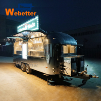 Remorque de service alimentaire mobile Webetter pour l'extérieur, bar à smoothies, boissons, café, poulet rôti, grillades, burgers, kebabs, food truck