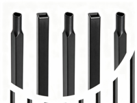 DVN Canada Balustres d'escalier modernes en fer forgé pour intérieur, balustrades décoratives, garde-corps en fer noir, mât métallique pour escaliers