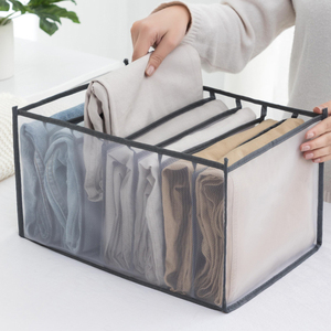 Foldable closet storage boxes drawer organizer Underwear bra divider storage organizer for clothes socks