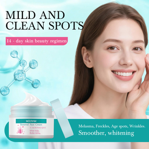 Crema Blanqueadora Correctora de Manchas Oscuras y Antiarrugas OEM ODM MOOYAM con Vitamina E y Colágeno, Unifica el Tono e Hidrata - Product Image 5