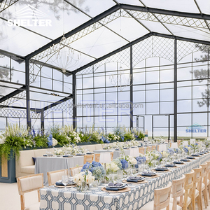 Lớn Sang Trọng Rõ Ràng Khung Wed Lều Địa Điểm Marquee Tổ Chức Sự Kiện Trong Suốt Tường Kính Atrium Wedding Party Lều Orangery Lều - Product Image 3