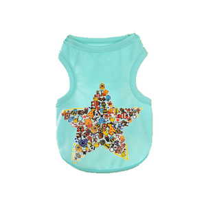 Venta al por mayor precio de fábrica barato colorido suave mascota personalizado chaleco <span class=keywords><strong>ropa</strong></span> para mascotas en verano - Product Image 3