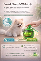 Fournisseur en gros de balles interactives pour animaux de compagnie, jouets sonores électriques pour oiseaux, pour l'entraînement de l'instinct de chasse en intérieur
