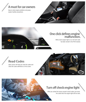 Lector de Códigos OBD2 ANCEL AD310, Escáner de Diagnóstico de Motor con Datos en Tiempo Real, Compatibilidad I/M y Actualización Gratuita de por Vida
