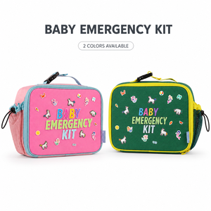 Bolsa de Kit de Emergencia para Bebés con Diseño de Adhesivos Lindos y Portátiles de Ori-power, Estuche de Almacenamiento de Primeros Auxilios para Viajes, Organizador de Medicamentos para Viajes al Aire Libre - Product Image 1