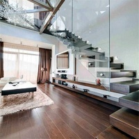 DAIYA yiya — escaliers en acier inoxydable 304 s.s.s, Balustrade d'intérieur, balayer, escaliers en verre, bricolage, carreaux flottants