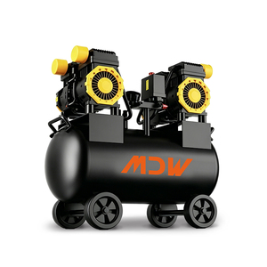 <span class=keywords><strong>Compresseur</strong></span> d'<span class=keywords><strong>air</strong></span> sans huile <span class=keywords><strong>50L</strong></span> 2*1500W 0.8MPa 300L/min, faible bruit, portable, avec démarrage/arrêt intelligent, pompe d'atelier refroidie par <span class=keywords><strong>air</strong></span> - Product Image 1