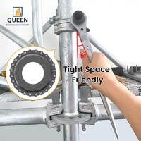 Clé à cliquet double à fourche pour échafaudage LINYI QUEEN, outil manuel industriel en nickel perlé 19/22 mm
