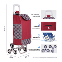 Chariot de supermarché avec roulettes, sac de supermarché, chariot de supermarché