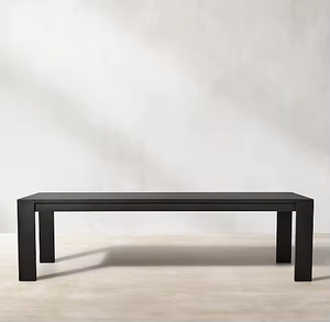 Vente flash - Table et chaises d'extérieur en aluminium <span class=keywords><strong>Marbella</strong></span> - Mobilier d'extérieur <span class=keywords><strong>de</strong></span> <span class=keywords><strong>luxe</strong></span> en métal noir pour hôtel - Ensemble <span class=keywords><strong>de</strong></span> salle à manger d'extérieur en aluminium - Product Image 4