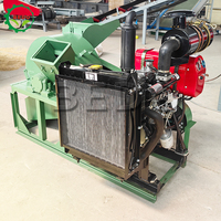 Multifunctionele Diesel Grenen Hout Log Poeder Crusher Olijf Hout Crusher Machine Hout Zaagsel Grinder Shredder Machine