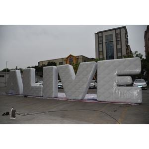 Keepfuns ตัวอักษรเป่าลมสีขาวยักษ์ที่ยังมีชีวิตอยู่ | กำหนดเองตัวอักษรพองได้สำหรับกิจกรรมกลางแจ้งแบรนด์และการตลาด - Product Image 5