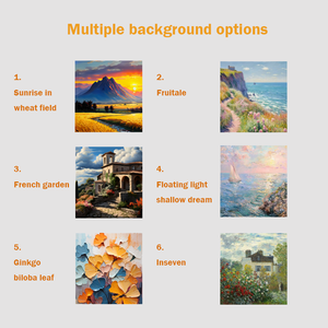 Kattenkrabpaal van golfkarton met olieverfschilderijdesign, multifunctioneel, OEM/ODM, duurzaam, milieuvriendelijk, voor binnen. - Product Image 6